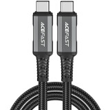 Кабель USB Type-C - USB Type-C, 1м, ACEFAST C1-09 Black/Grey (AF-C1-09-GY)