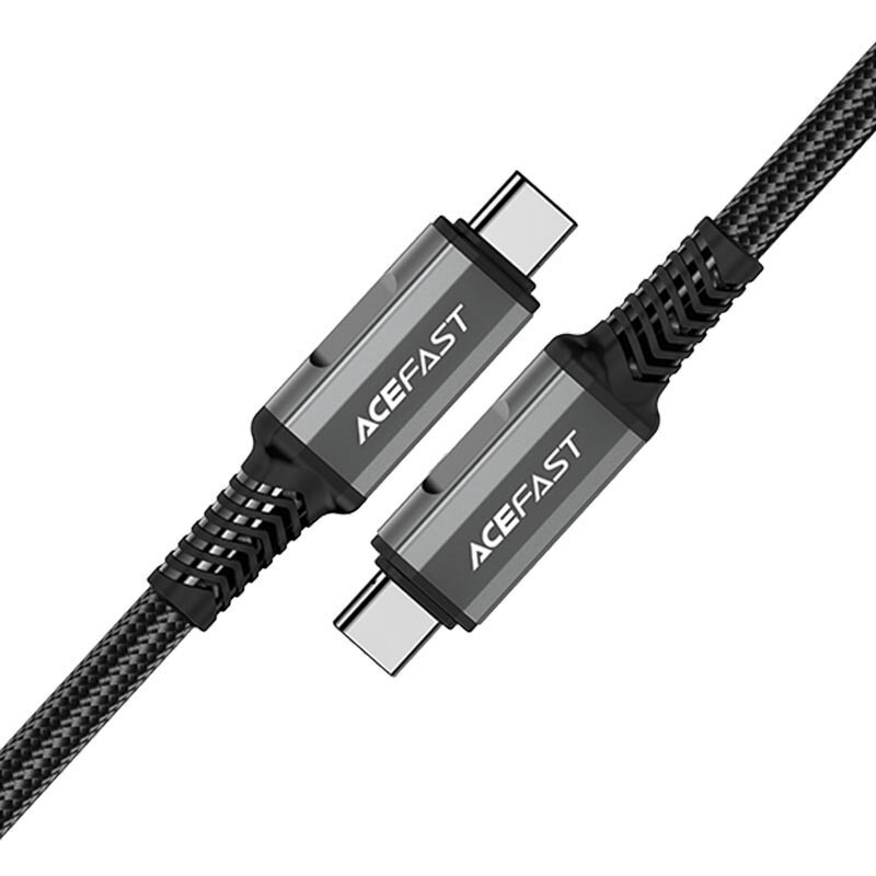 Кабель USB Type-C - USB Type-C, 1м, ACEFAST C1-09 Black/Grey - AF-C1-09-GY - фото 2