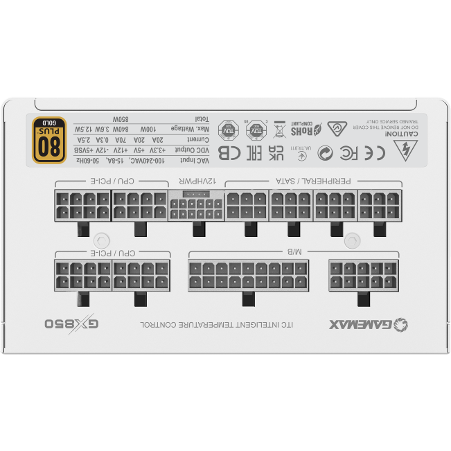 Блок питания 850W GameMax GX-850 PRO White - фото 7