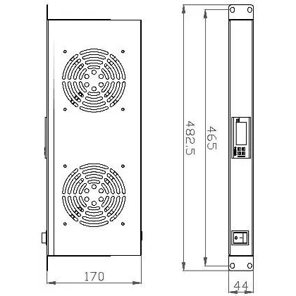 Вентиляторный модуль NTSS NTSS-FAN2/19T - фото 3