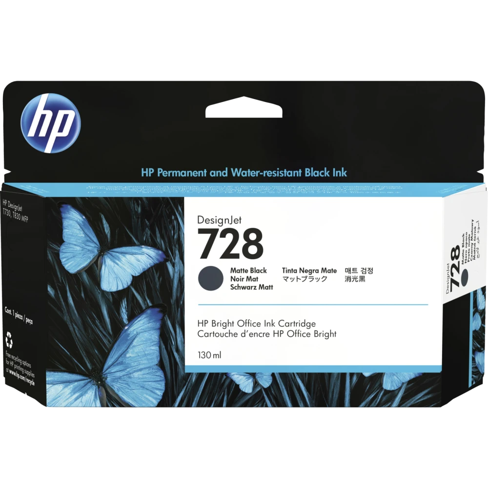 Картридж HP 3WX25A (№728) Matte Black