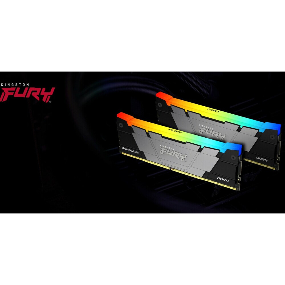 Оперативная память 16Gb DDR4 4266 MHz Kingston Fury Renegade RGB (KF442C19RB2AK2/16) (2x8Gb KIT) - фото 9