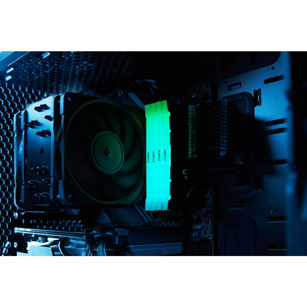 Оперативная память 32Gb DDR4 3200MHz Kingston Fury Renegade RGB (KF432C16RB2A/32) - фото 4