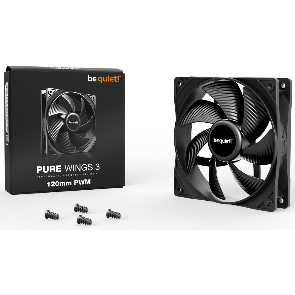 Вентилятор для корпуса Be Quiet Pure Wings Black 120mm PWM - BL105 - фото 3