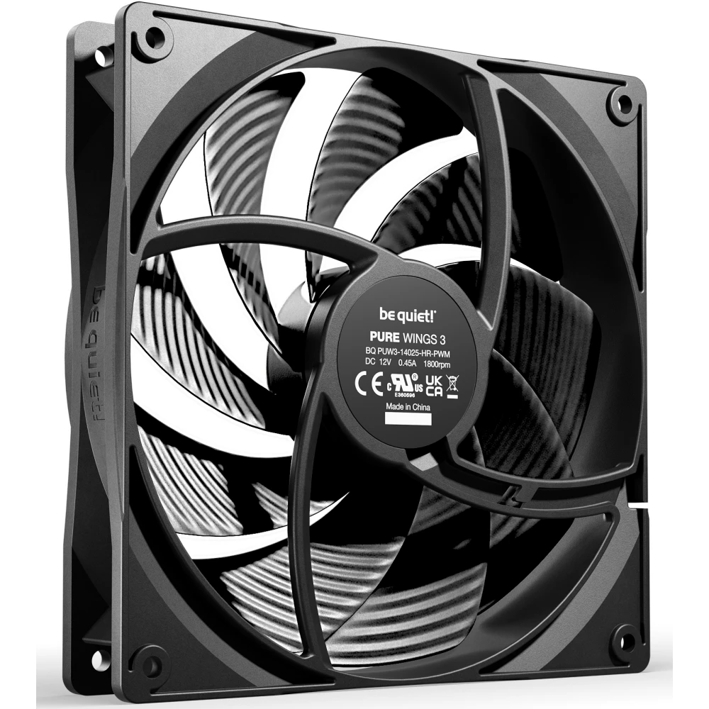Вентилятор для корпуса Be Quiet Pure Wings High-Speed Black 140mm PWM - BL109 - фото 2