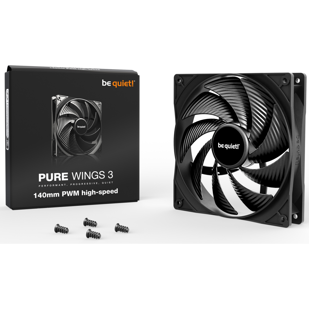 Вентилятор для корпуса Be Quiet Pure Wings High-Speed Black 140mm PWM - BL109 - фото 3