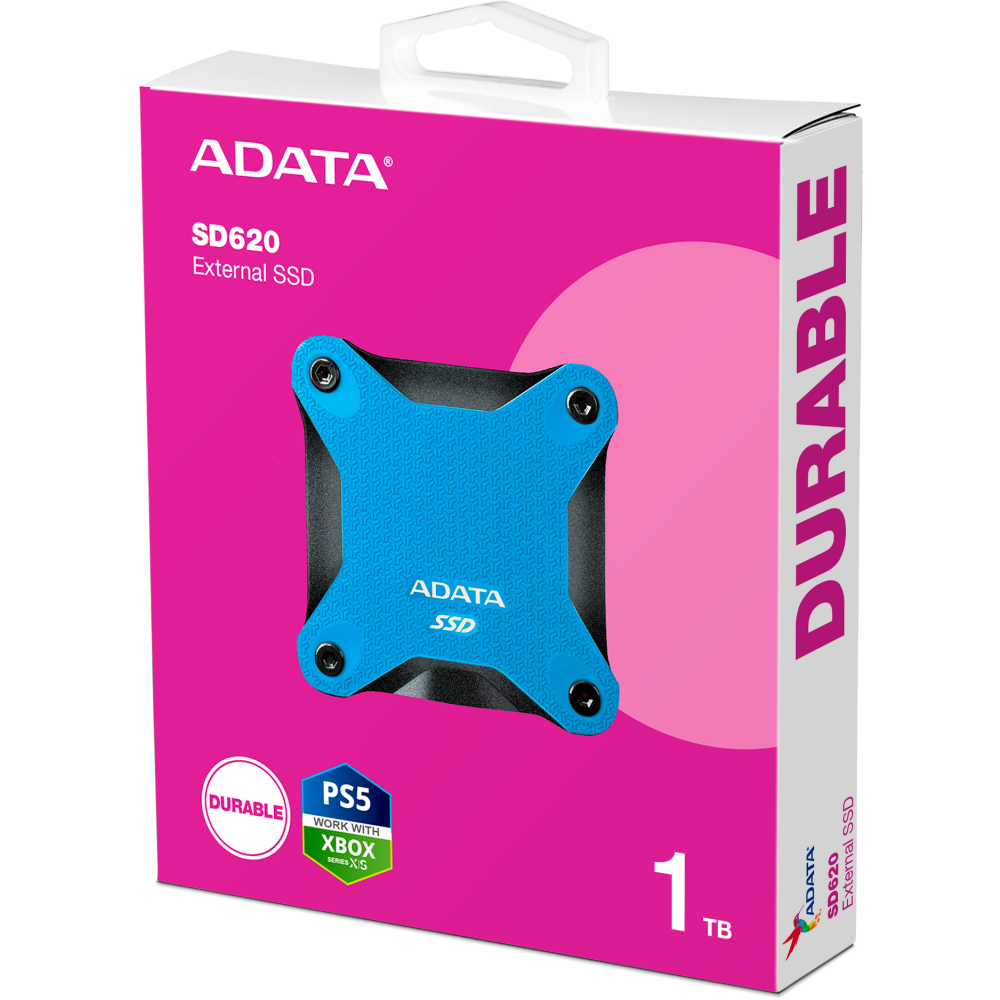 Внешний накопитель SSD 1Tb ADATA SD620 Blue (SD620-1TCBL) - фото 5