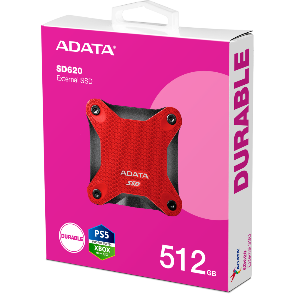 Внешний накопитель SSD 512Gb ADATA SD620 Red (SD620-512GCRD) - фото 6