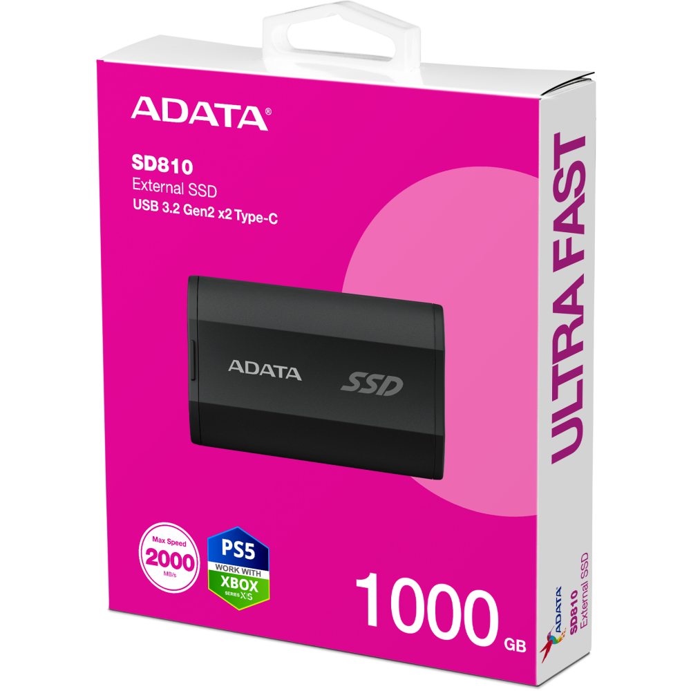 Внешний накопитель SSD 1Tb ADATA SD810 Black (SD810-1000G-CBK) - фото 5