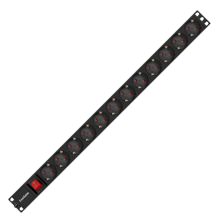Блок розеток ExeGate PDU-V120 Al-12S-EU2.5-SW - EX296172RUS - фото 2