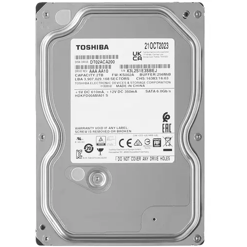 Жёсткий диск 2Tb SATA-III Toshiba DT02 (DT02ACA200)