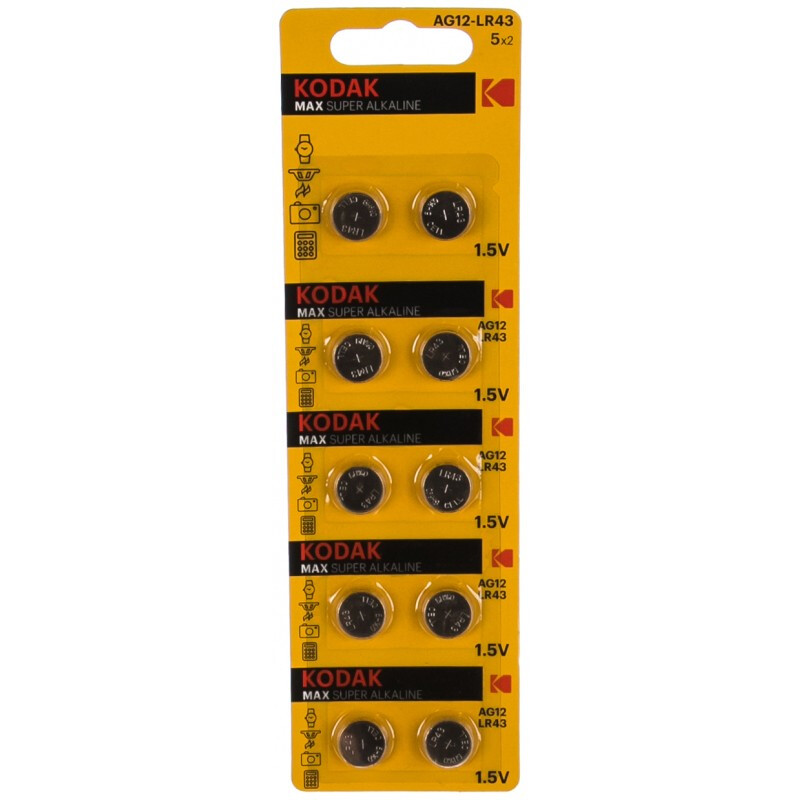 Батарейка Kodak (LR43, 10 шт.) - KAG12-10/B0044717