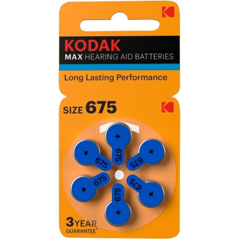 Батарейка Kodak (ZA675, 6 шт.) - KZA675-6/B0051739