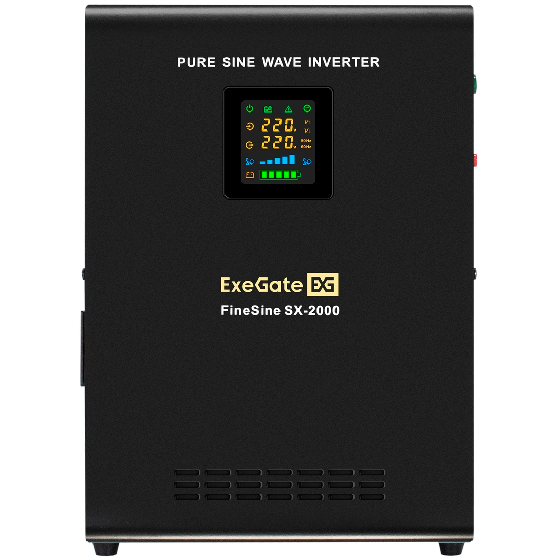 ИБП ExeGate FineSine SX-2000.LCD.AVR.2SH - EX296001RUS - фото 2
