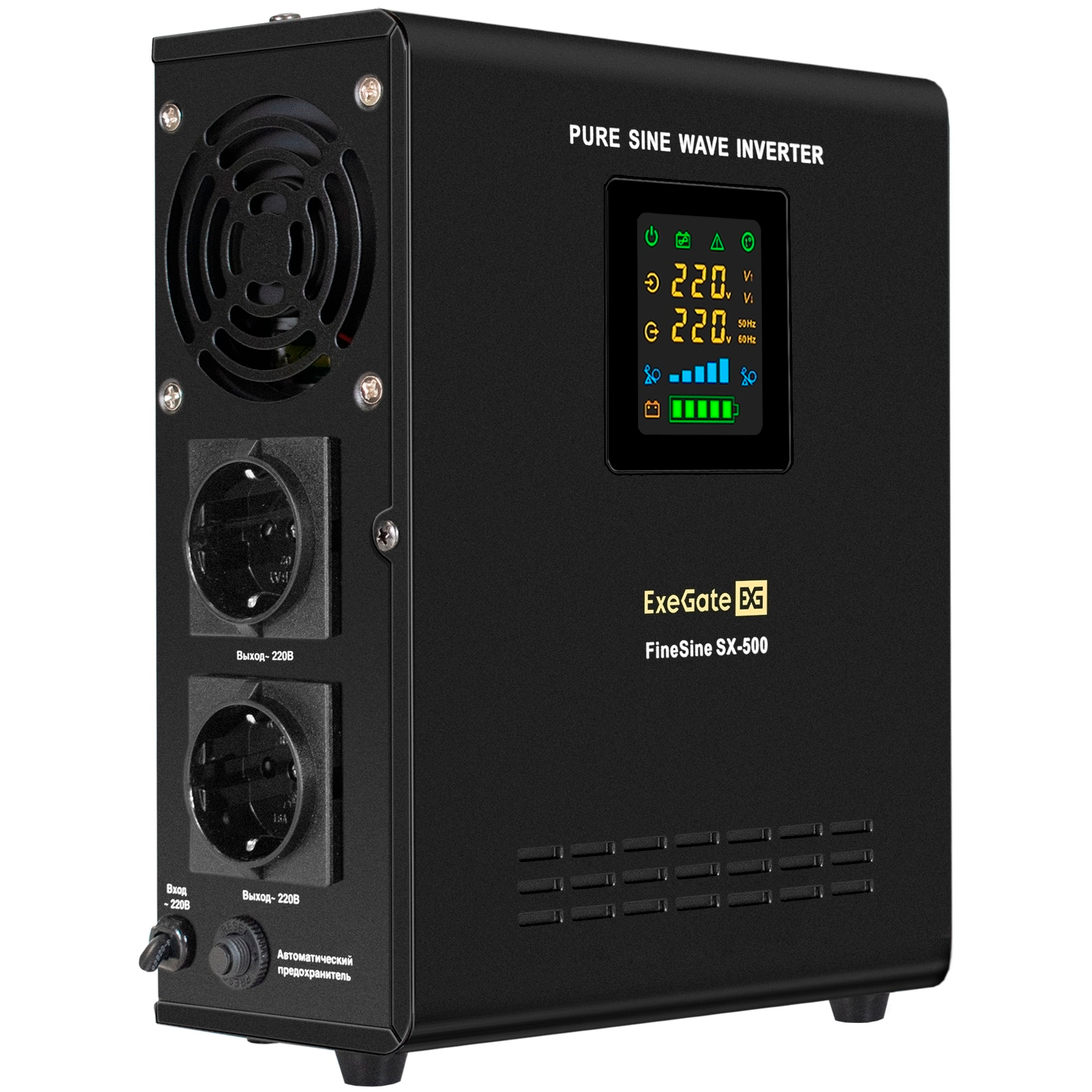 ИБП ExeGate FineSine SX-500.LCD.AVR.2SH