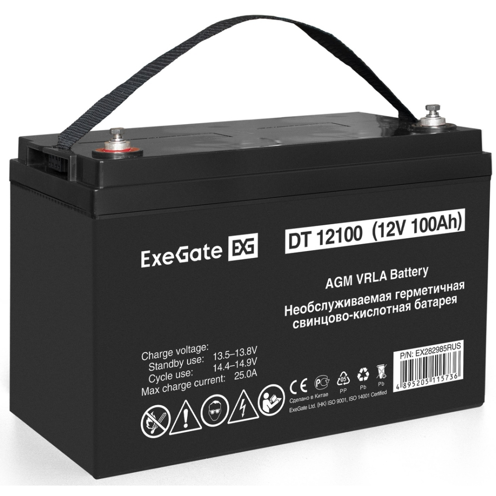 ИБП ExeGate FineSine SX-1000.LCD.AVR.2SH + DT 12100 (100Ач) - EX296554RUS - фото 7