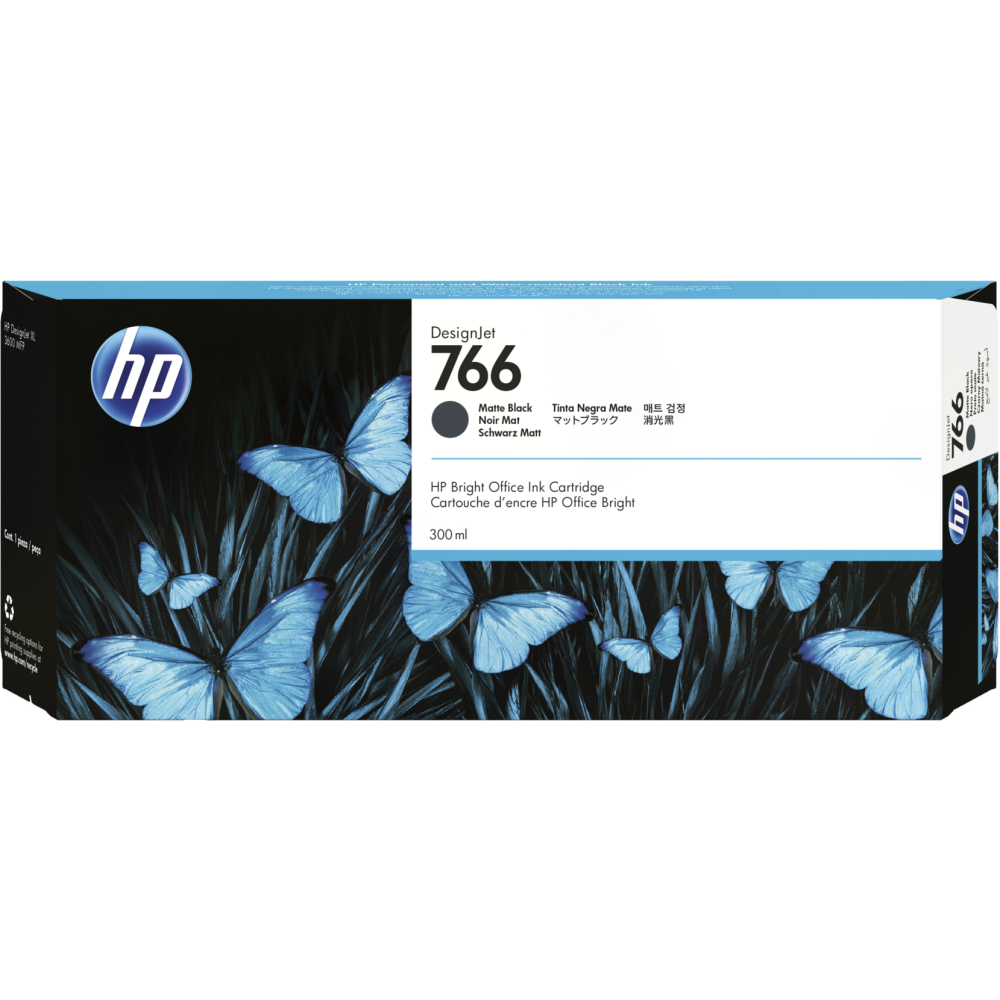 Картридж HP P2V92A (№766) Matte Black