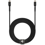 Кабель USB Type-C - Lightning, 2.5м, Lyambda LCL25-BK