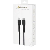 Кабель USB Type-C - Lightning, 2.5м, Lyambda LCL25-BK