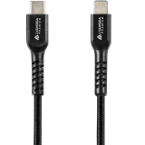 Кабель USB Type-C - Lightning, 2.5м, Lyambda LCLm25-BK