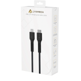 Кабель USB Type-C - Lightning, 2.5м, Lyambda LCLm25-BK