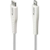 Кабель USB Type-C - Lightning, 2.5м, Lyambda LCLm25-WH