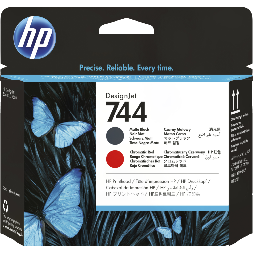Печатающая головка HP F9J88A (№744) Matte Black/Chromatic Red