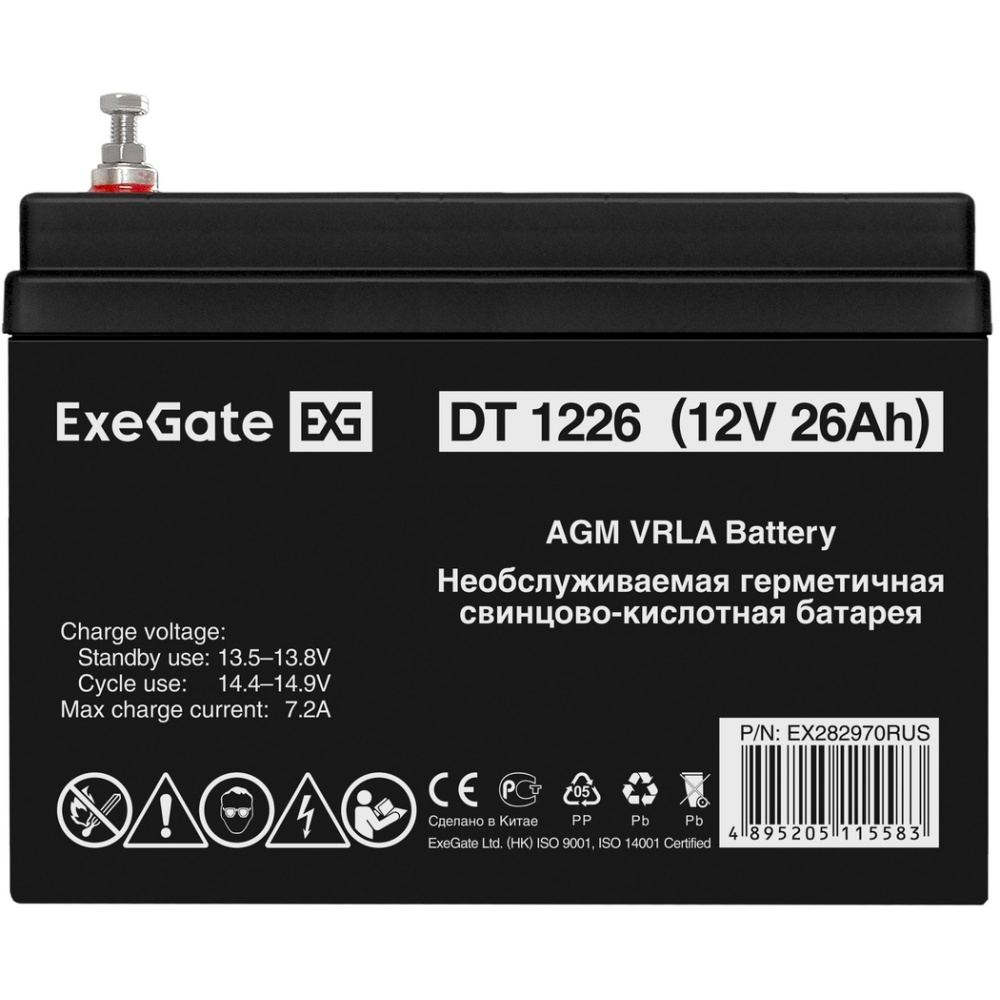ИБП ExeGate FineSine SX-800.LCD.AVR.2SH + DT 1226 (26Ач) - EX296516RUS - фото 10