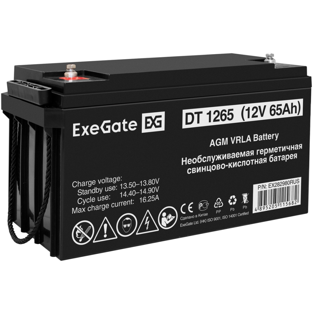 ИБП ExeGate FineSine SX-800.LCD.AVR.2SH + DT 1265 (65Ач) - EX296525RUS - фото 9
