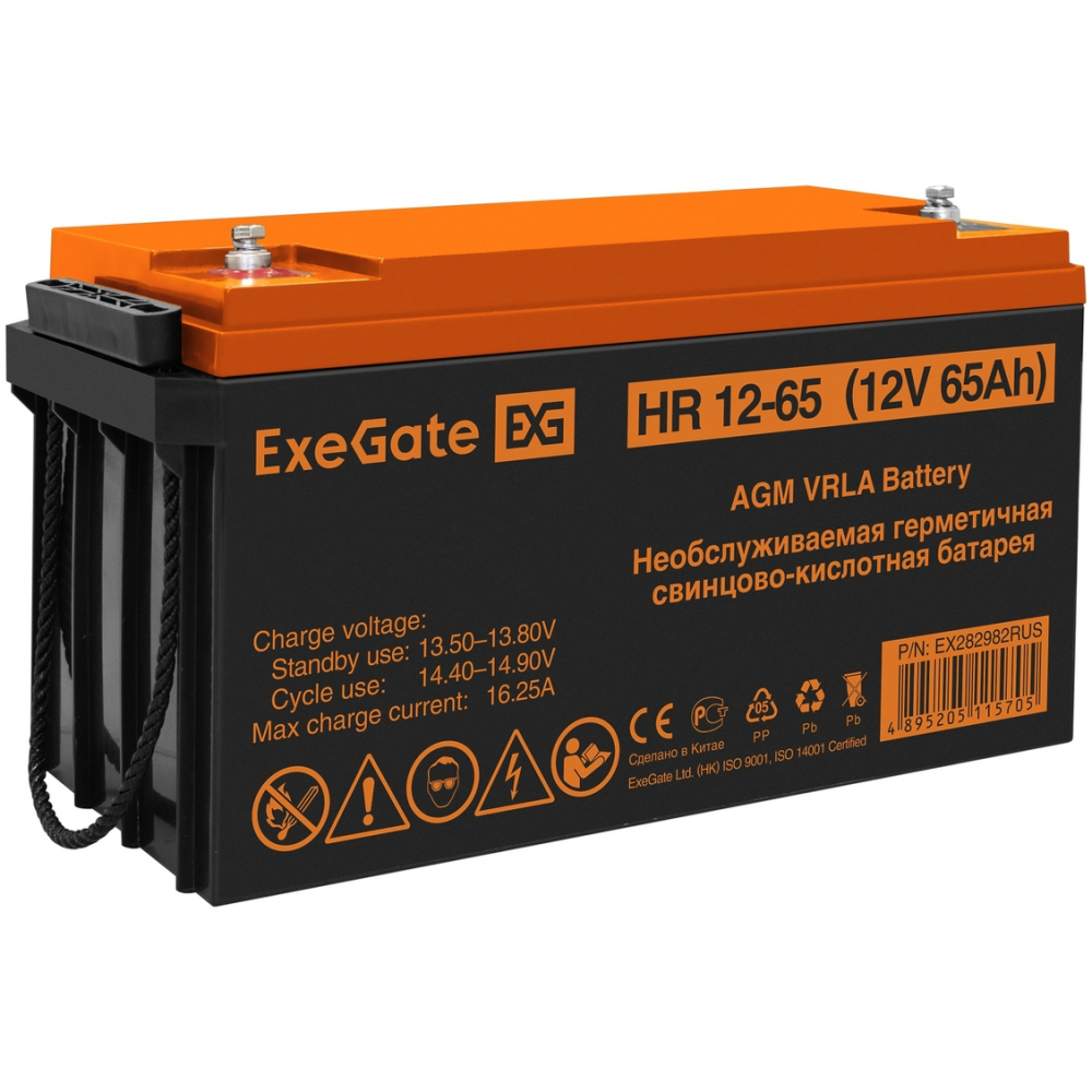 ИБП ExeGate FineSine SX-800.LCD.AVR.2SH + HR 12-65 (65Ач) - EX296526RUS - фото 8