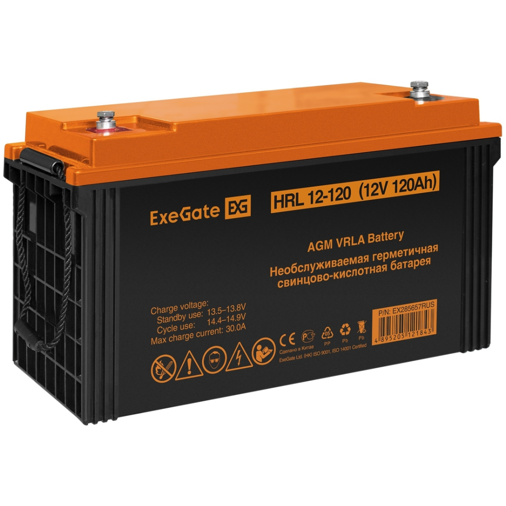 ИБП + батарея ExeGate FineSine SX-1000.LCD.AVR.2SH + HRL 12-120 (120Ач) - EX296557RUS - фото 7