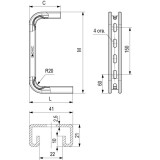 Консоль потолочная DKC BBA3020