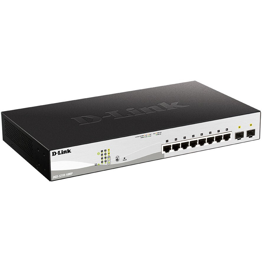 Коммутатор (свитч) D-Link DGS-1210-10MP/F