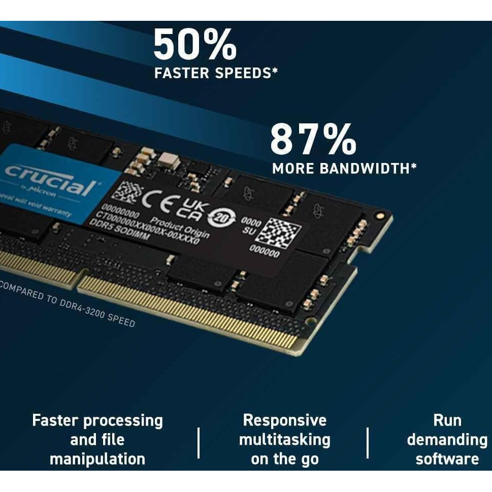 Оперативная память 16Gb DDR5 4800MHz Crucial SO-DIMM (CB16GS4800) - фото 3