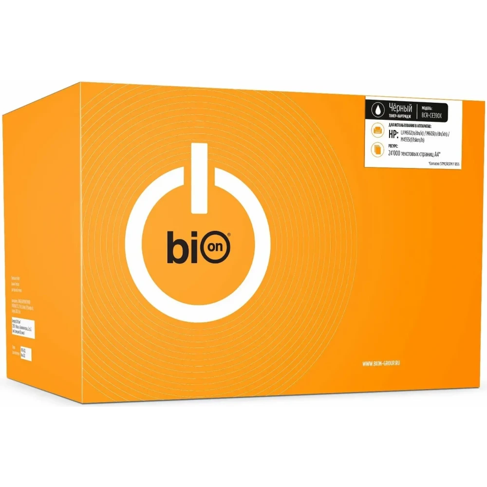 Картридж Bion CE390X Black - BCR-CE390X
