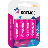 Аккумулятор КОСМОС R6 (AA, 2800 mAh, 4 шт.) (KOCR6NIMH2800mAh4BL)