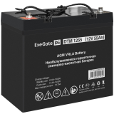 ИБП + батарея ExeGate FineSine SX-500.LCD.AVR.2SH + DTM 1255 (55Ач) (EX296500RUS)
