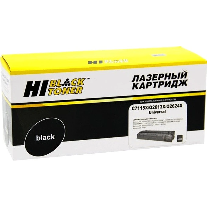 Картридж Hi-Black C7115X/Q2613X/Q2624X Black