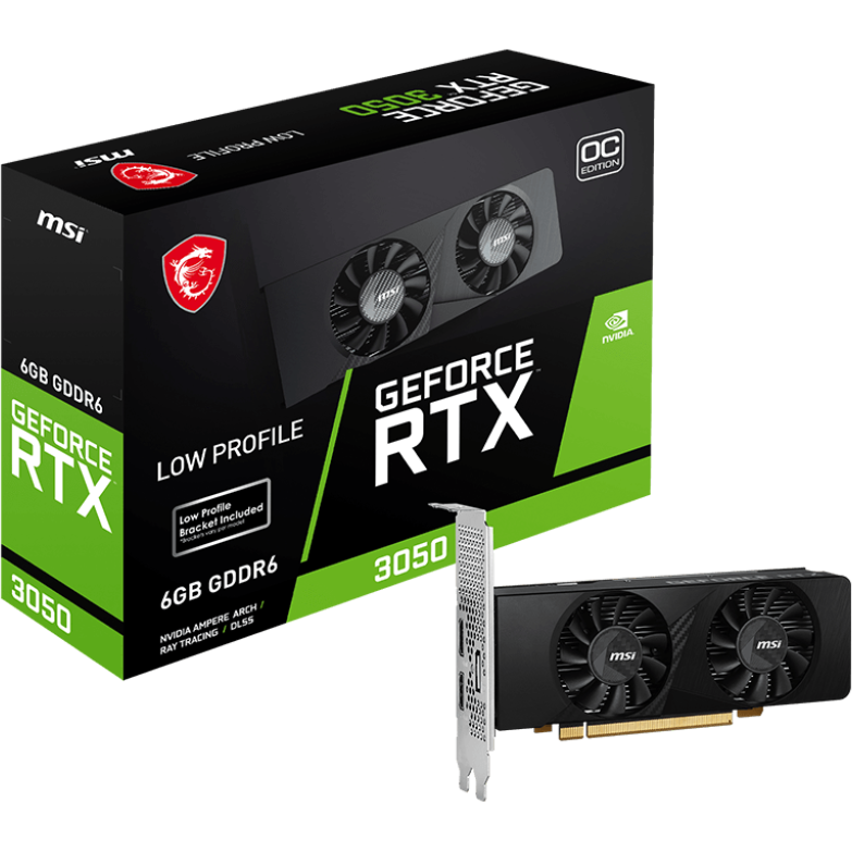 Видеокарта NVIDIA GeForce RTX 3050 MSI 6Gb (RTX 3050 LP 6G OC) - фото 5