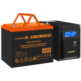 ИБП + батарея ExeGate SineTower SZ-600.LCD.AVR.1SH + HRL 12-80 (80Ач) (EX296779RUS)