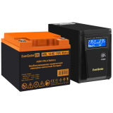 ИБП + батарея ExeGate SineTower SZ-600.LCD.AVR.1SH + HRL 12-45 (45Ач) (EX296772RUS)