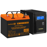 ИБП + батарея ExeGate SineTower SZ-600.LCD.AVR.1SH + HRL 12-33 (33Ач) (EX296769RUS)