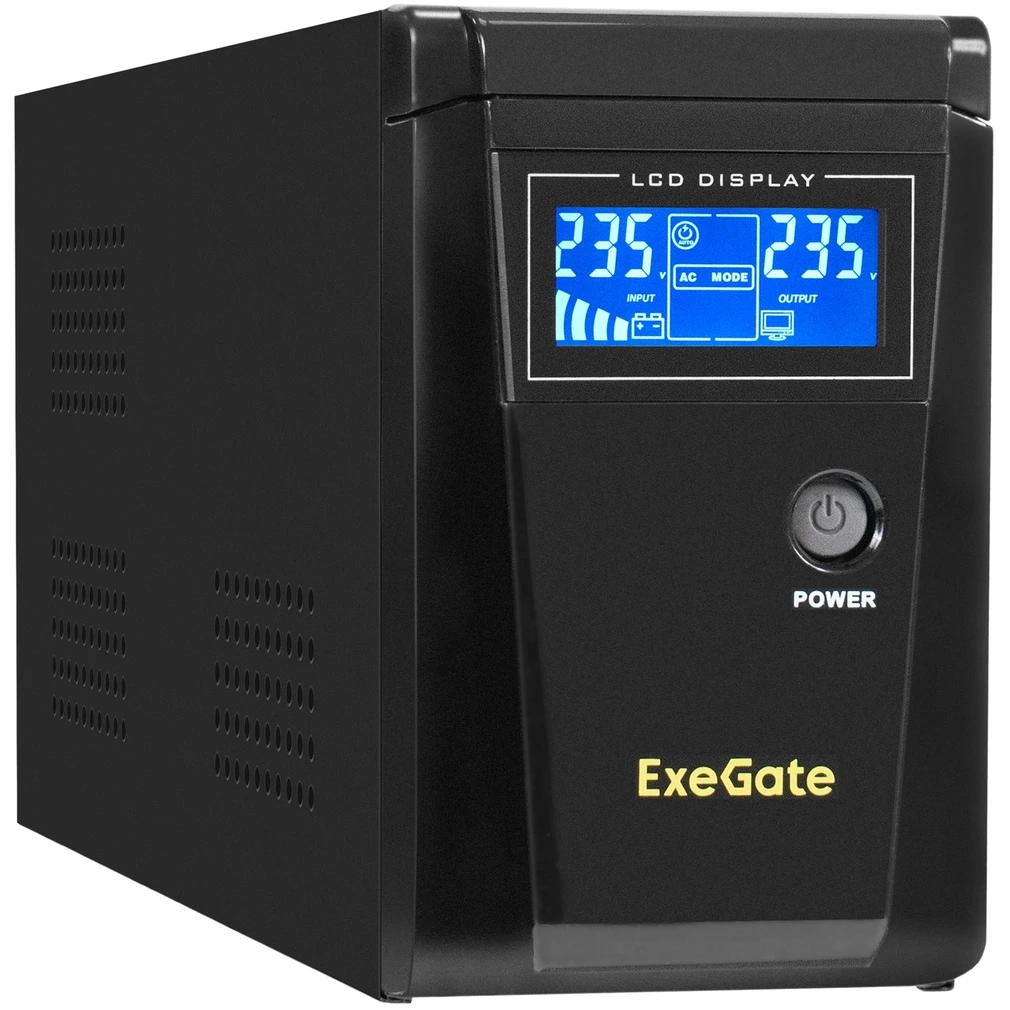 ИБП + батарея ExeGate SineTower SZ-600.LCD.AVR.1SH + DT 1226 (26Ач) - EX296766RUS - фото 2