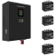ИБП + батарея ExeGate FineSine SX-7000.LCD.AVR.2SH.T + 4x DT 1233 (33Ач) - EX296679RUS
