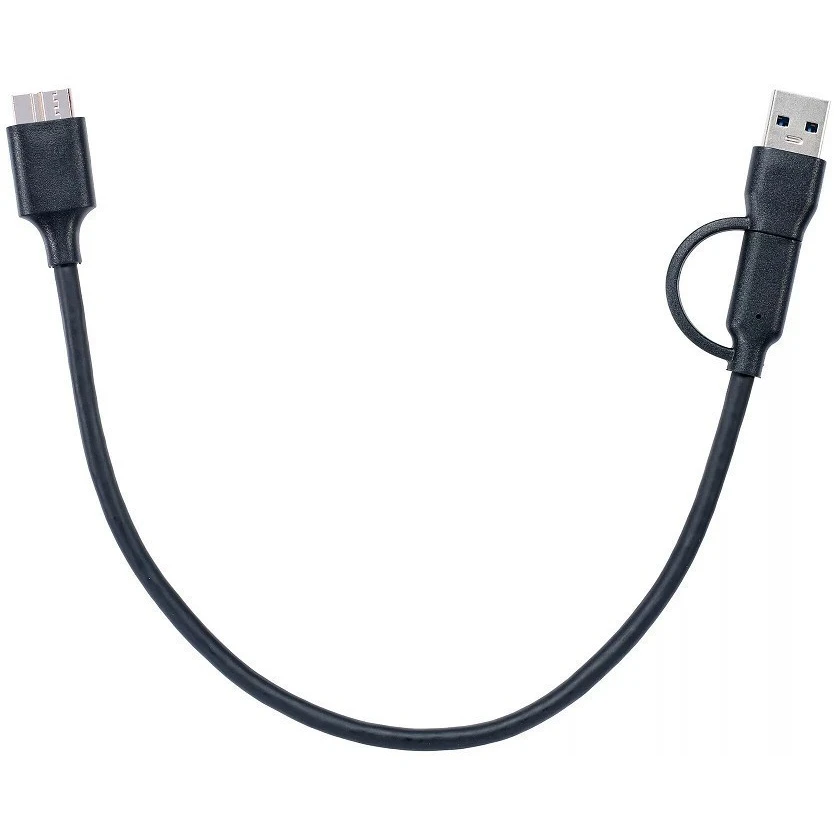 Кабель microUSB 3.0 B (M) - USB/USB Type-C, 0.3м, Telecom TUS714-0.3M - фото 2