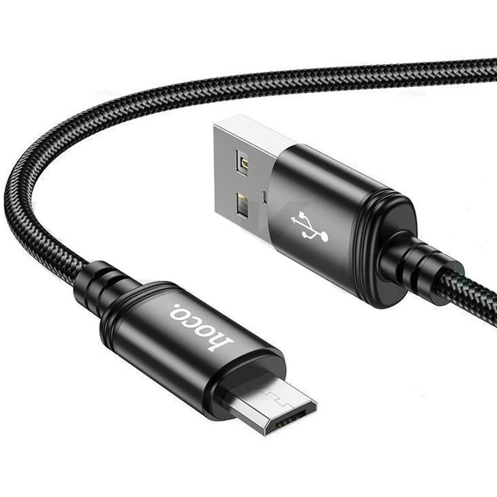 Кабель USB A (M) - microUSB B (M), 1м, HOCO X89 Wind Black