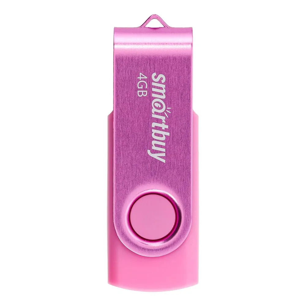 USB Flash накопитель 4GB SmartBuy Twist Pink (SB004GB2TWP)