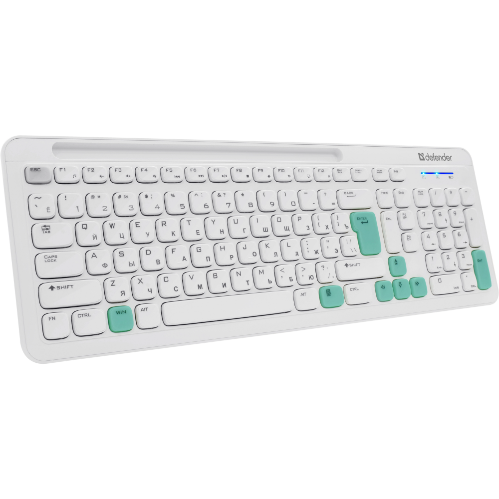 Клавиатура + мышь Defender Cerrato C-978 White/Blue - 45978 - фото 9