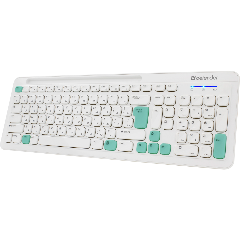 Клавиатура + мышь Defender Cerrato C-978 White/Blue - 45978 - фото 10