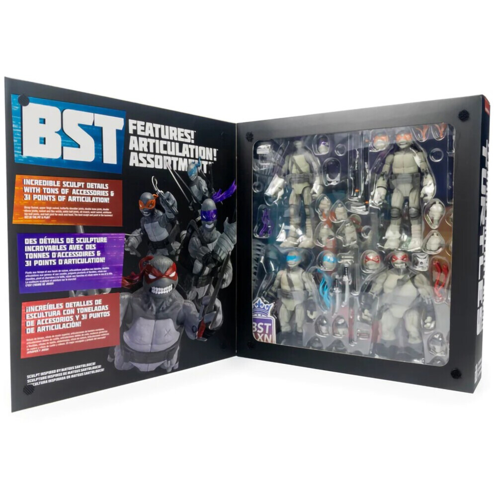 Фигурка The Loyal Subjects TLS BST AXN TMNT IDW Comics (Black & White) - 0810122580379 - фото 4